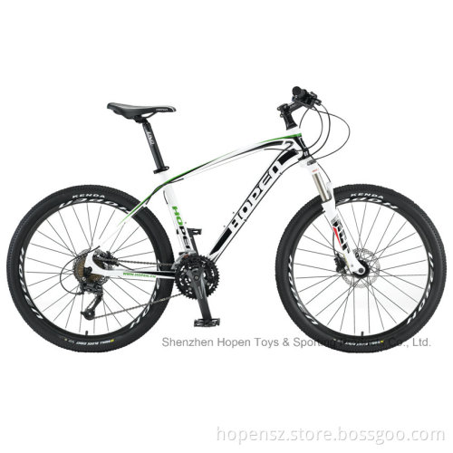 26"Alloy Frame 27sp Mountain Bike, White